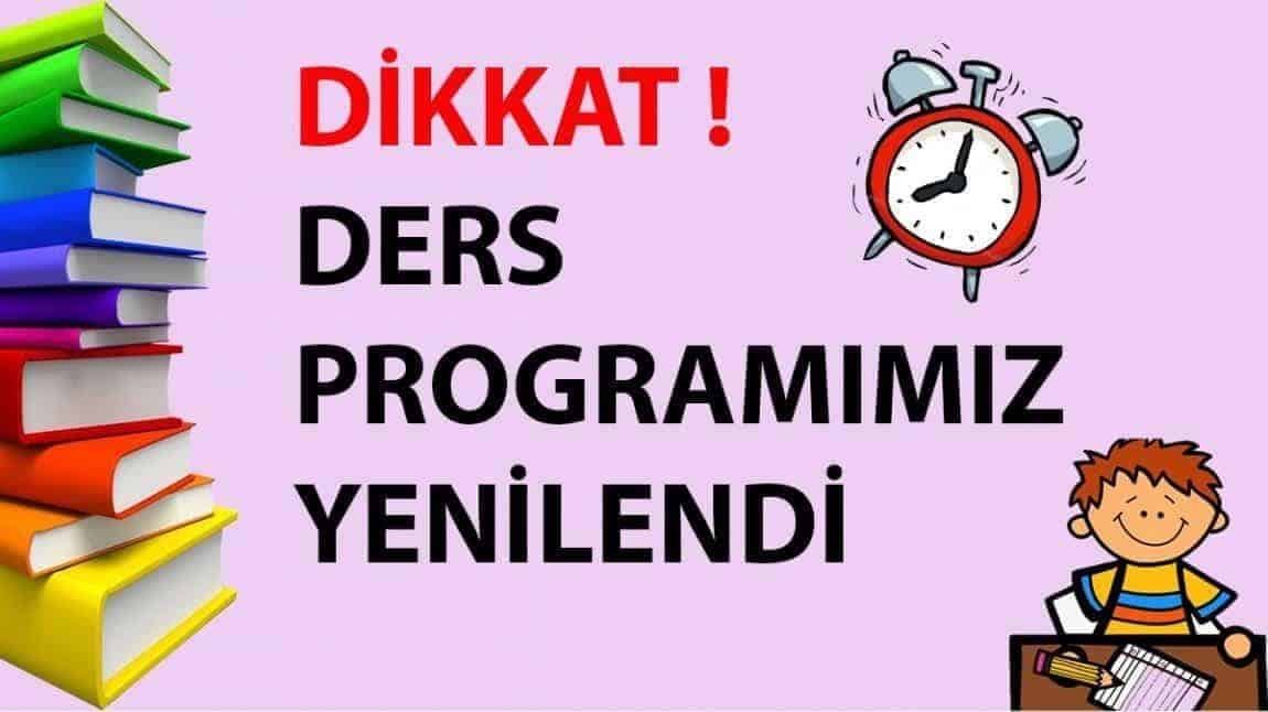 Ders Programımız Güncellendi.